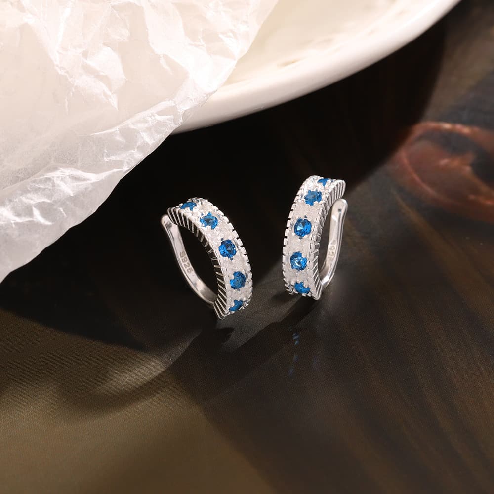 メンズピアス イヤーカフ 輝石の煌めき カジュアルイヤーカフ
