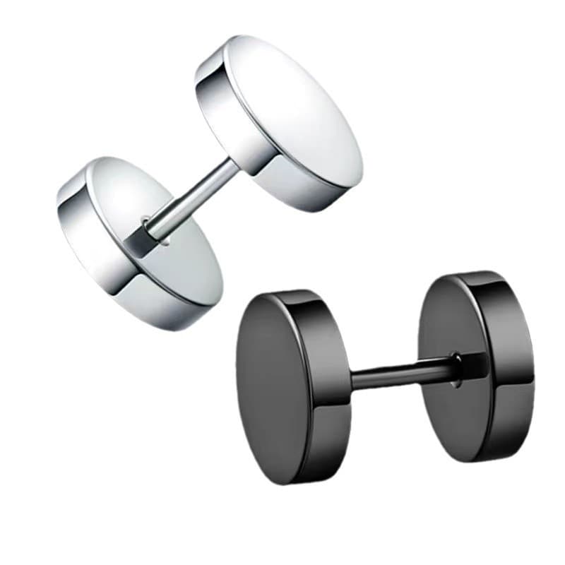 メンズピアス シンプル円形フェイクピアス