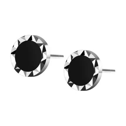 メンズピアス 八角形 クラウン スタッドピアス