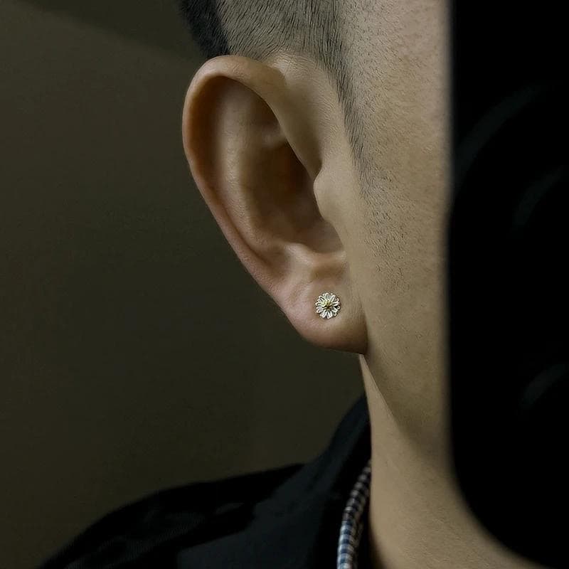 メンズピアス 小菊の花 デイジーピアス