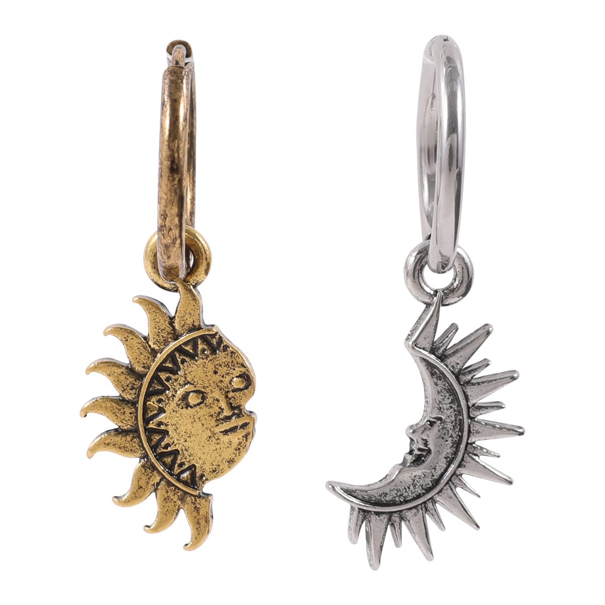 メンズピアス 太陽と月の神秘ペアピアス