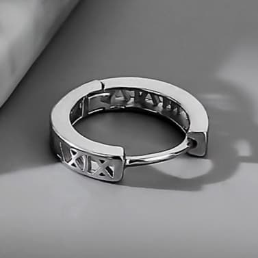 メンズピアス 伝統模様フープピアス