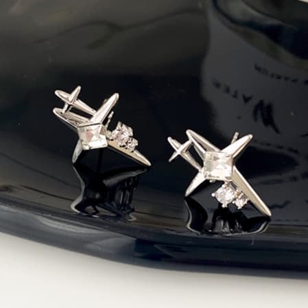 メンズピアス 天空の輝き クロススター ピアス
