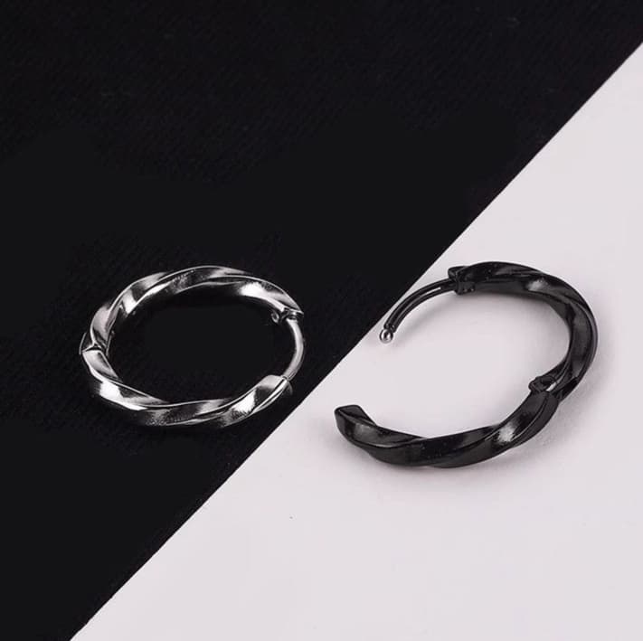 メンズピアス シンプル フープ ピアス メンズ リング