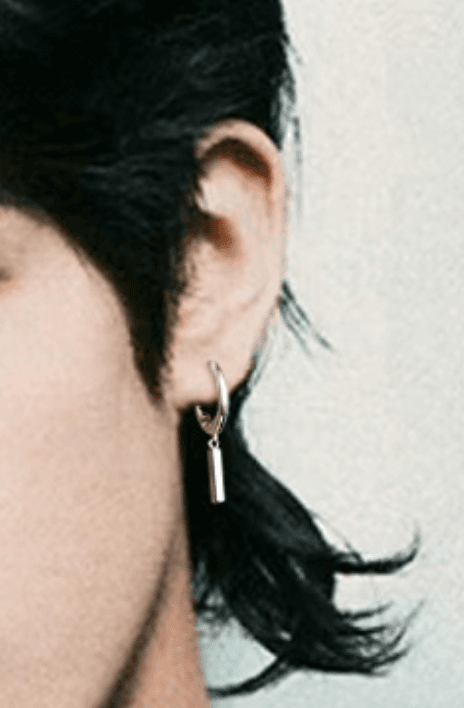 メンズピアス シンプル棒デザインピアス