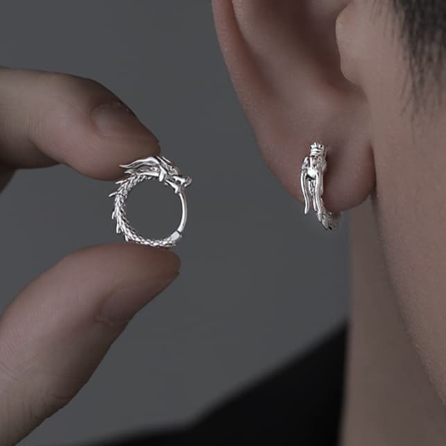 メンズピアス 竜の環ピアス