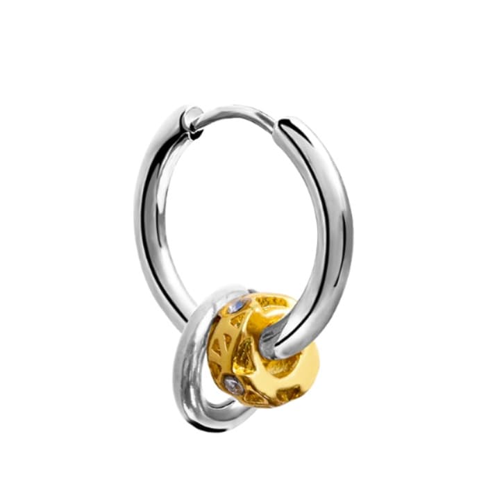 メンズピアス リングピアス フープデザイン チャームピアス