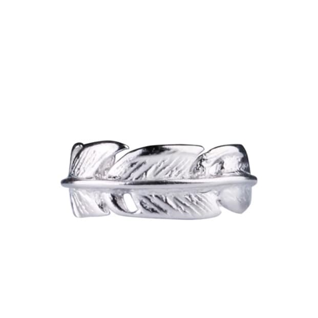 メンズピアス イヤーカフ 羽根彫刻イヤーカフ