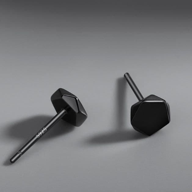 メンズピアス 六角形 ジオメトリックピアス
