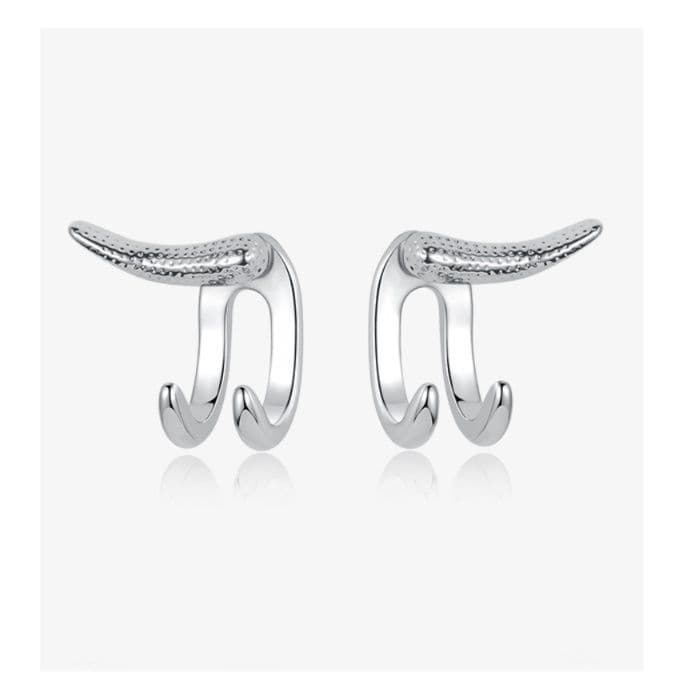 メンズピアス 多機能デザイン二連イヤーカフ