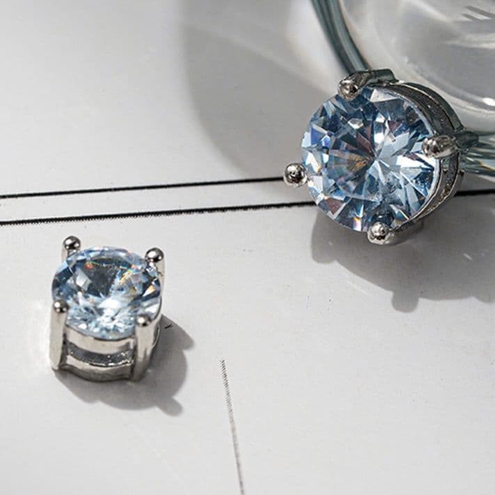メンズピアス 六角形輝石マグネットピアス