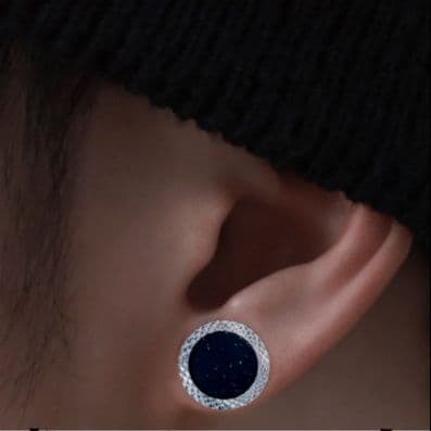 メンズピアス 宇宙輝石マグネットピアス