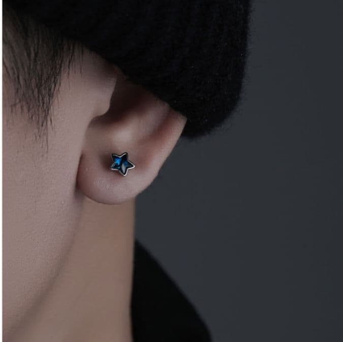 メンズピアス 星空輝き スタッドピアス