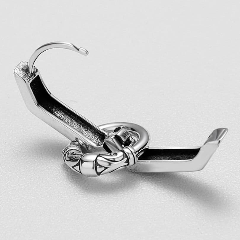 メンズピアス 伝統模様の輪環ピアス