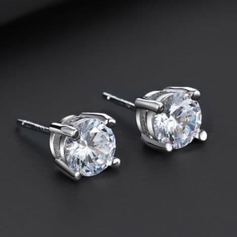メンズピアス 輝石一粒ピアス