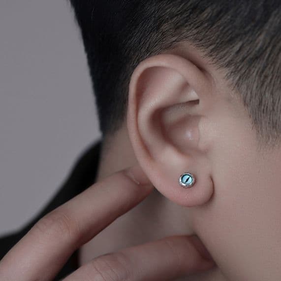 メンズピアス 神秘の瞳 円形ピアス