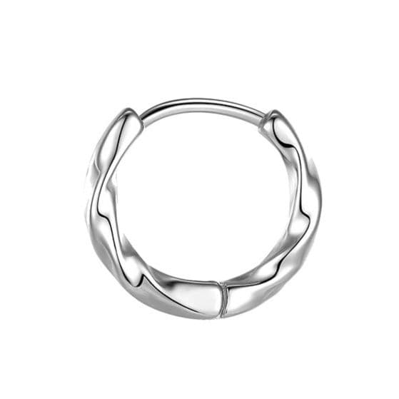 メンズピアス 洗練ねじりフープピアス