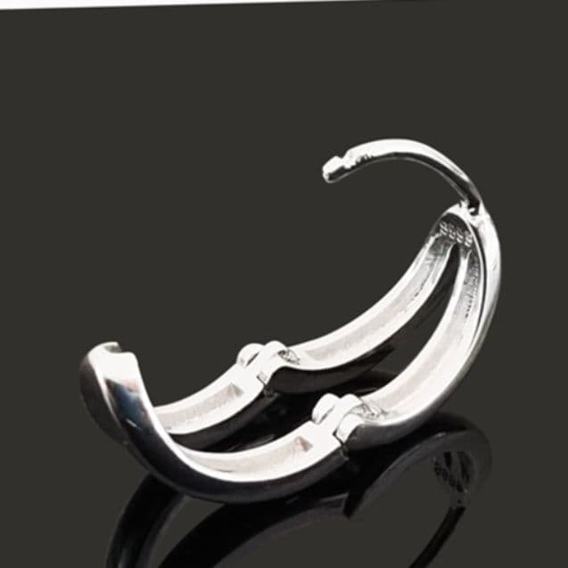 メンズピアス 純銀S999 二重リング