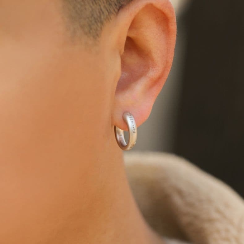 メンズピアス 洗練リングピアス