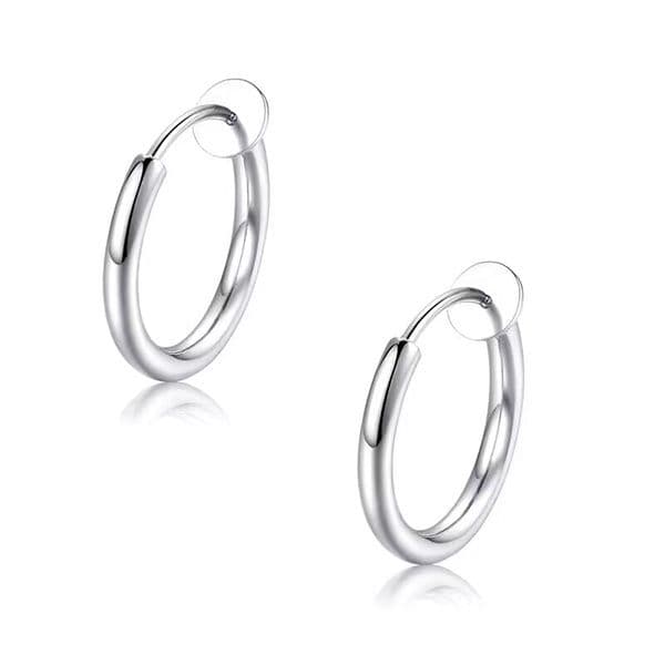 メンズピアス シンプル輪ノンホールピアス