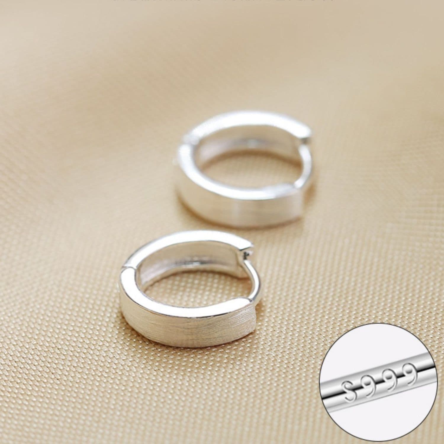 メンズピアス シンプル輪ピアス