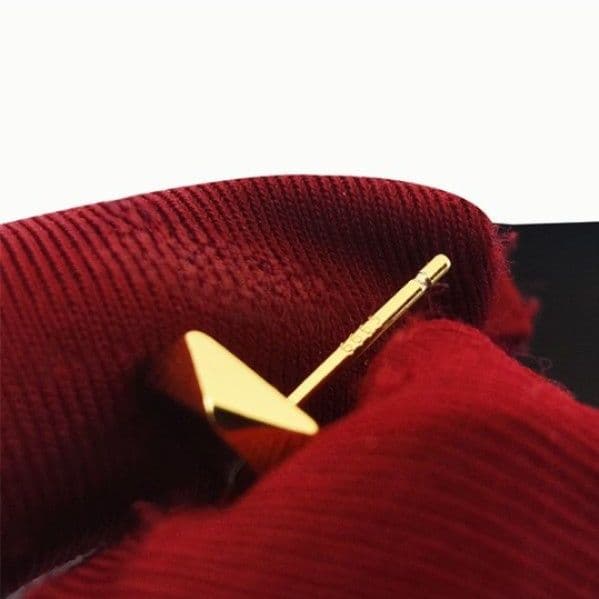メンズピアス 六角形 幾何学 スタッドピアス