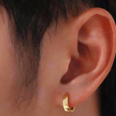メンズピアス 洗練フープピアス