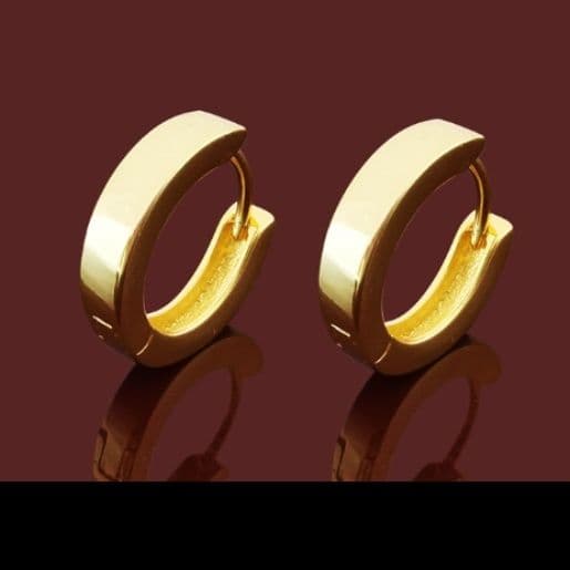 メンズピアス 洗練フープピアス