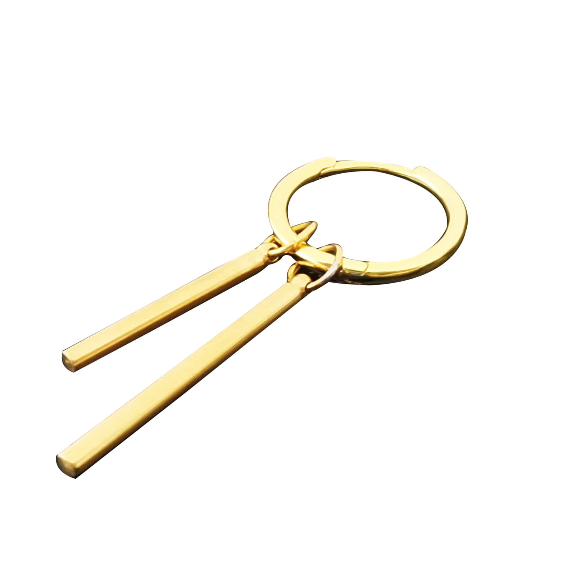 メンズピアス シンプル二連スティックピアス