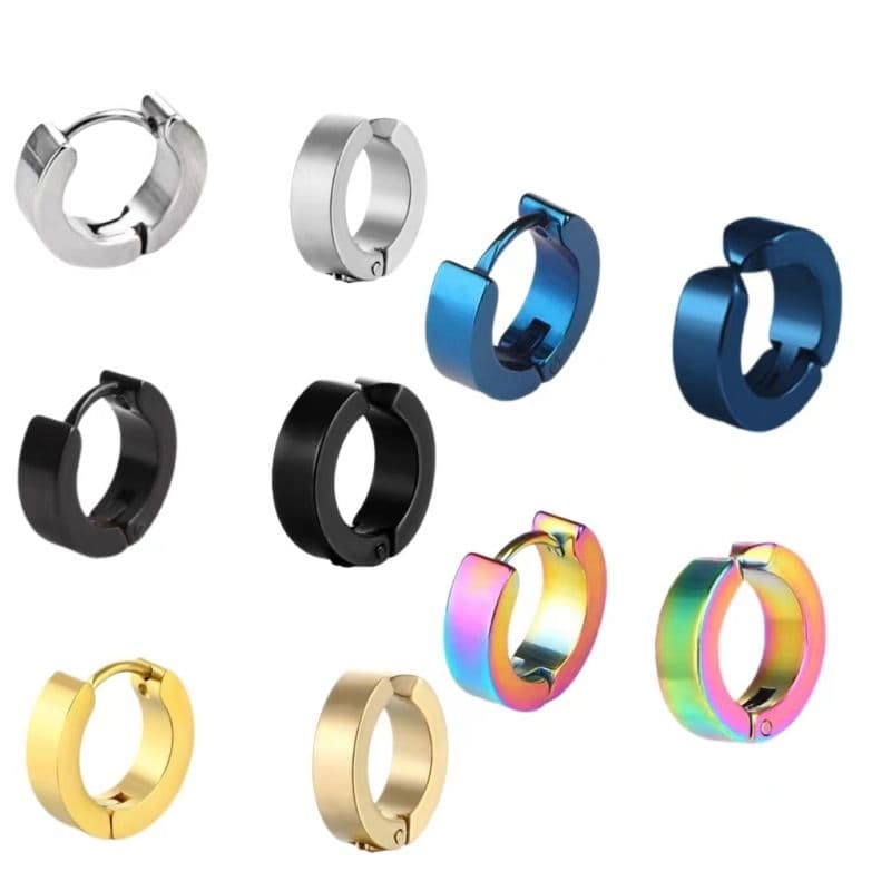 メンズピアス シンプル輪型ピアス イヤリング