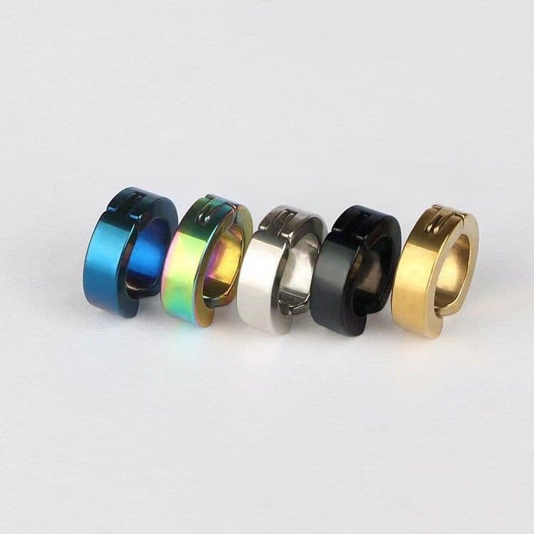 メンズピアス シンプル輪型ピアス イヤリング