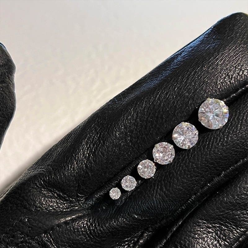 メンズピアス 純銀輝石ピアス