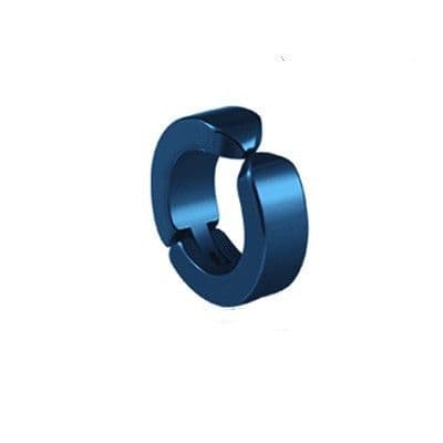 メンズピアス メタルフープノンホールピアス