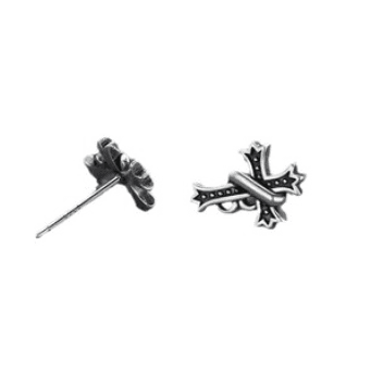 メンズピアス アンティーク風十字架ピアス