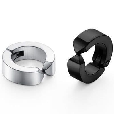 メンズピアス シンプルフープイヤーカフ