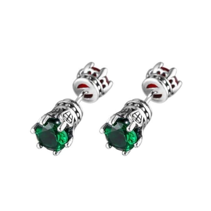 メンズピアス クラウン 宝石 ピアス