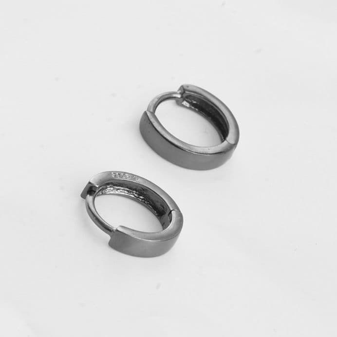 メンズピアス シンプル輪型フープピアス