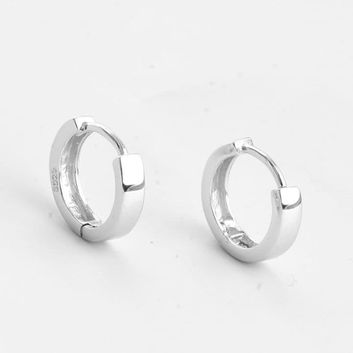 メンズピアス シンプル輪型フープピアス
