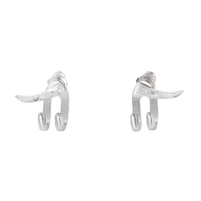 メンズピアス シンプル二重フック ジュエリーピアス