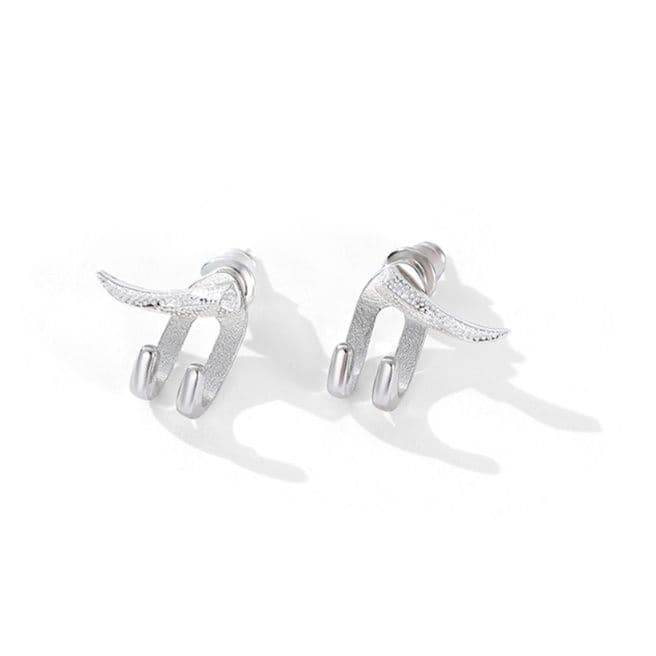 メンズピアス シンプル二重フック ジュエリーピアス