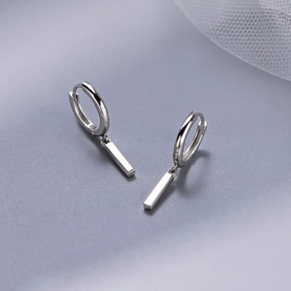 メンズピアス スタイリッシュ バーフープピアス