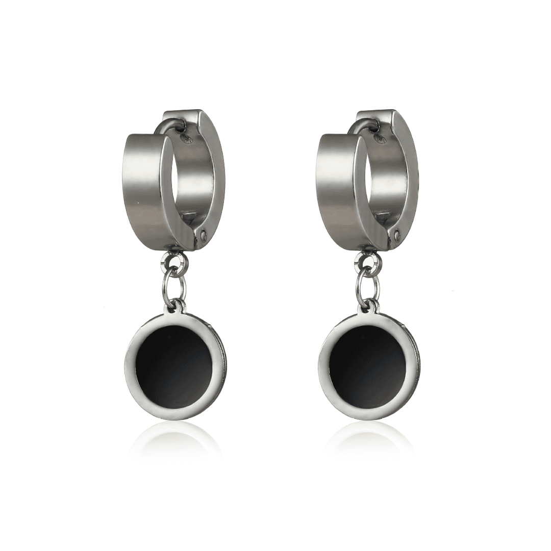 メンズピアス モダンサークル フープピアス