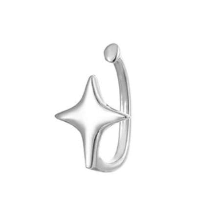 メンズピアス イヤーカフ 輝星四角 フィットイヤーカフ