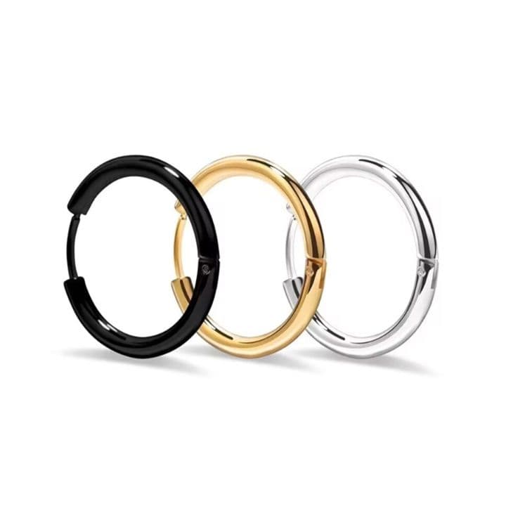 メンズピアス メンズピアス シンプル輪フープピアス