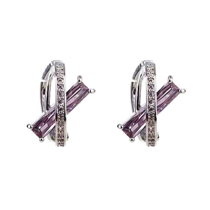 メンズピアス メンズピアス クロスデザイン結晶ピアス