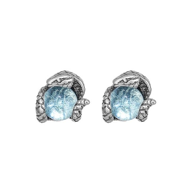 メンズピアス メンズピアス 蛇モチーフ天然石ピアス