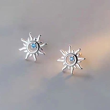 メンズピアス メンズピアス 太陽モチーフ 輝き一粒スタッズピアス