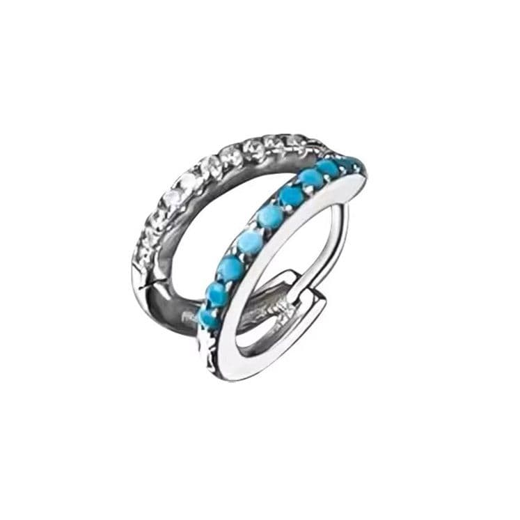 メンズピアス メンズピアス シンプル三日月フープピアス