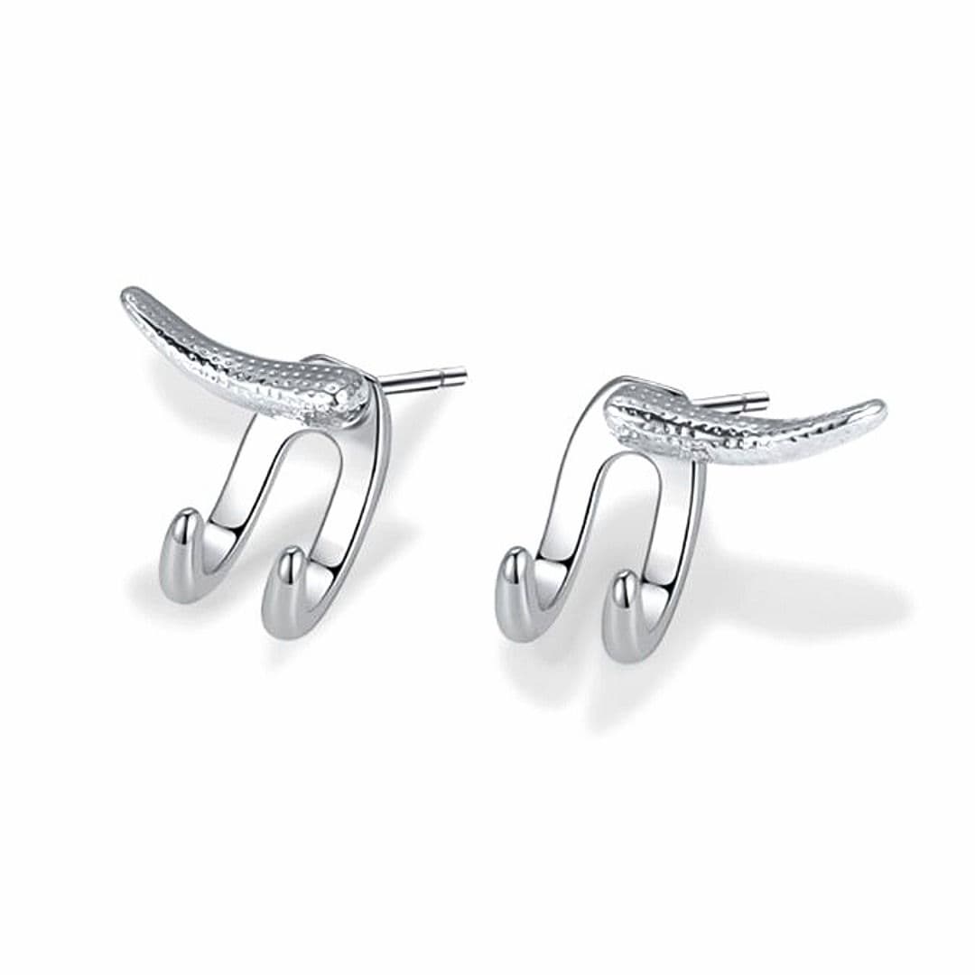 メンズピアス 多機能デザイン二連イヤーカフ