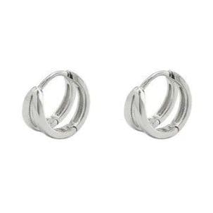 メンズピアス 洗練ダブルリング